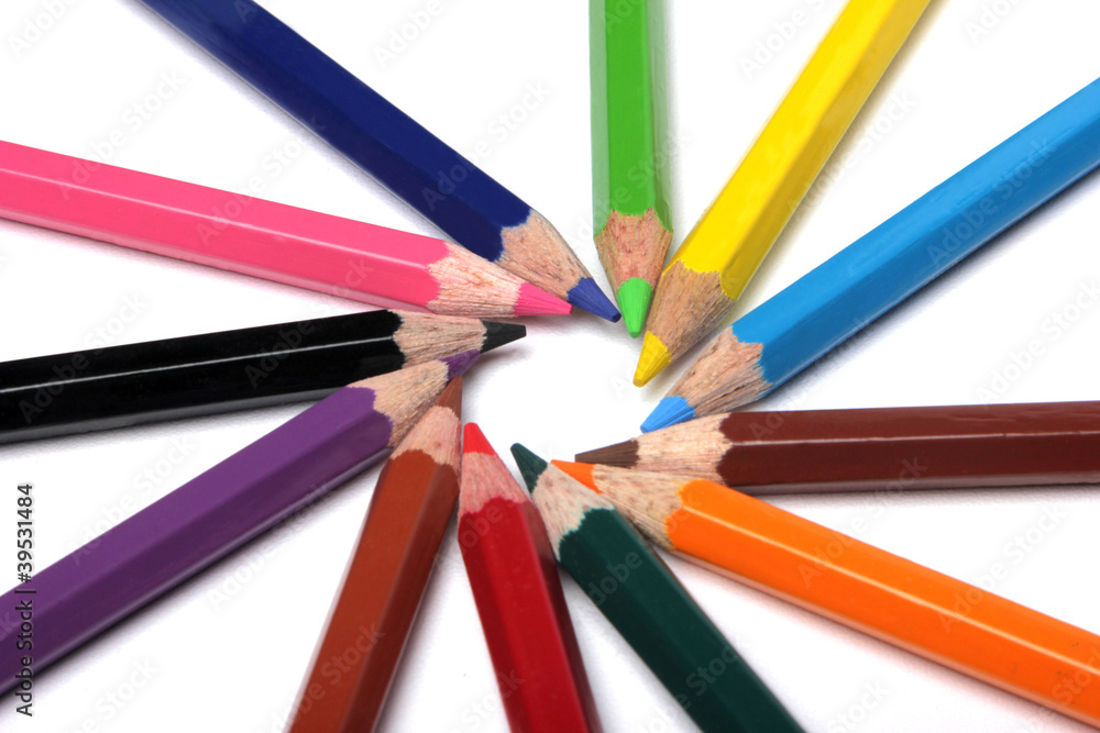 Multicolored pencils