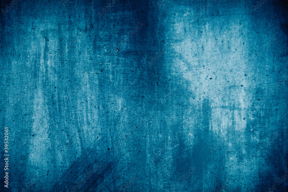 Obraz premium Blue grunge wall texture useful as background
