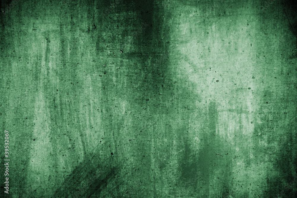Green grunge wall texture useful as background
