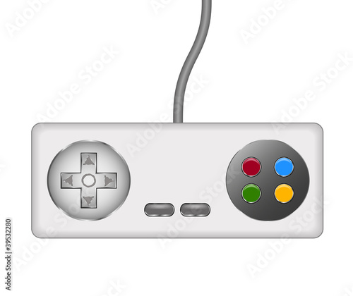 Retro controller (joystick) with cable