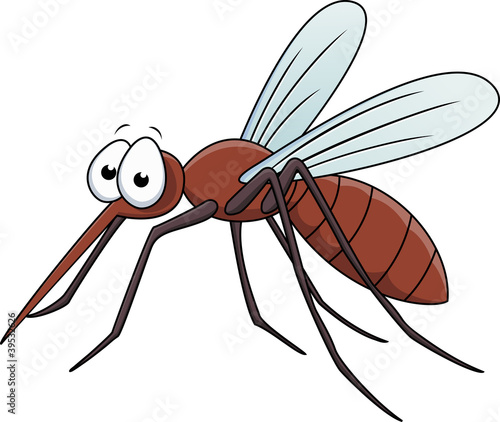Vector Illustration Of Mosquito Cartoon
