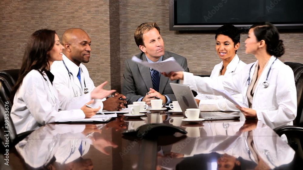 Multi Ethnic Medical Executives and Financial Advisor Multi Ethnic Medical Executives and Financial Advisor