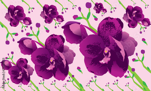 Schilderij op canvas Background Orchid