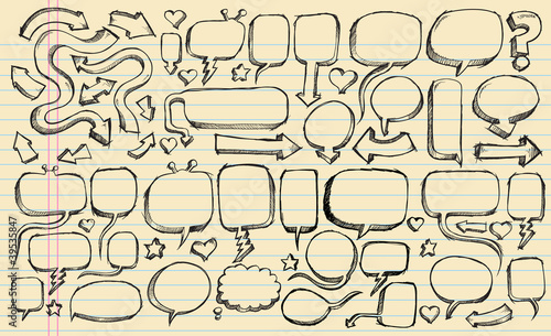 Sketch Doodle Vector Illustration set