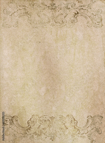 old grunge wall background with vintage victorian style