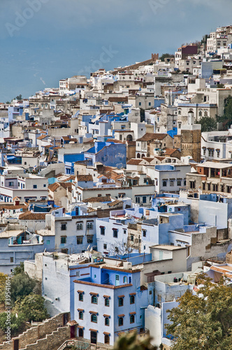 Chefchaouen blue town general view at Morocco © Anibal Trejo
