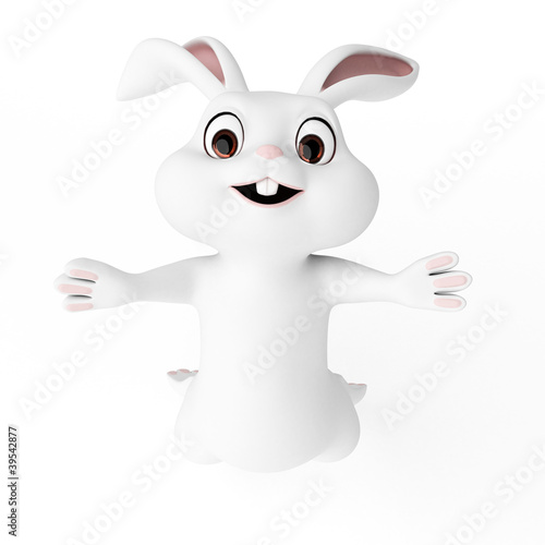 3d rendered illustration of a cute easter bunny © Sebastian Kaulitzki