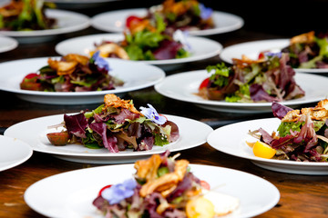 Wedding preperation and food