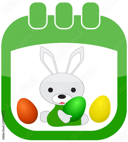 icon of Easter as a calendar