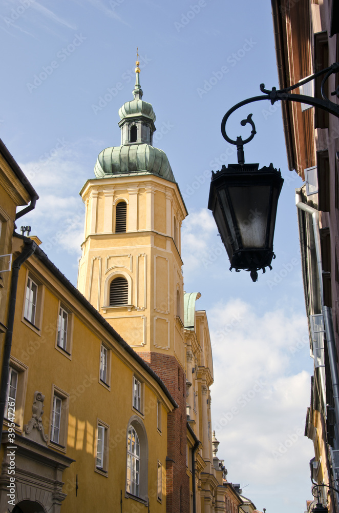 old town street in Warsaw