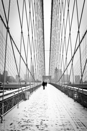 Brooklyn Bridge - bianco e nero #39551452