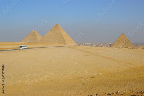 Pyramids of Giza in Egypt © kirvinic