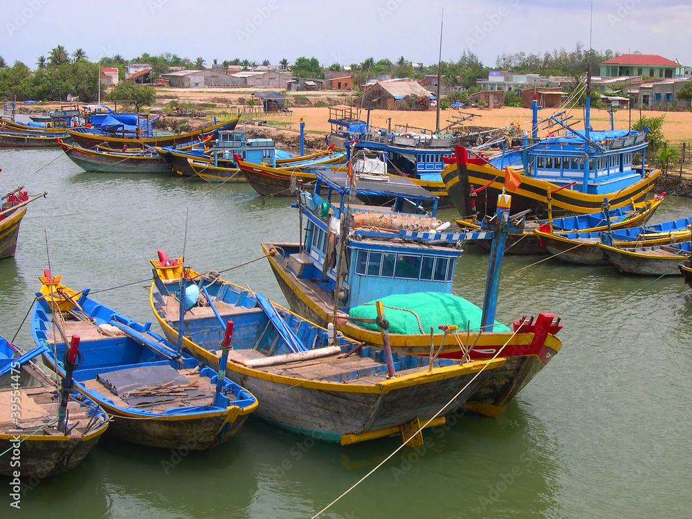 Vietnam, Phan Thiet fishing harbor
