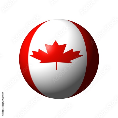 ball from canada flag