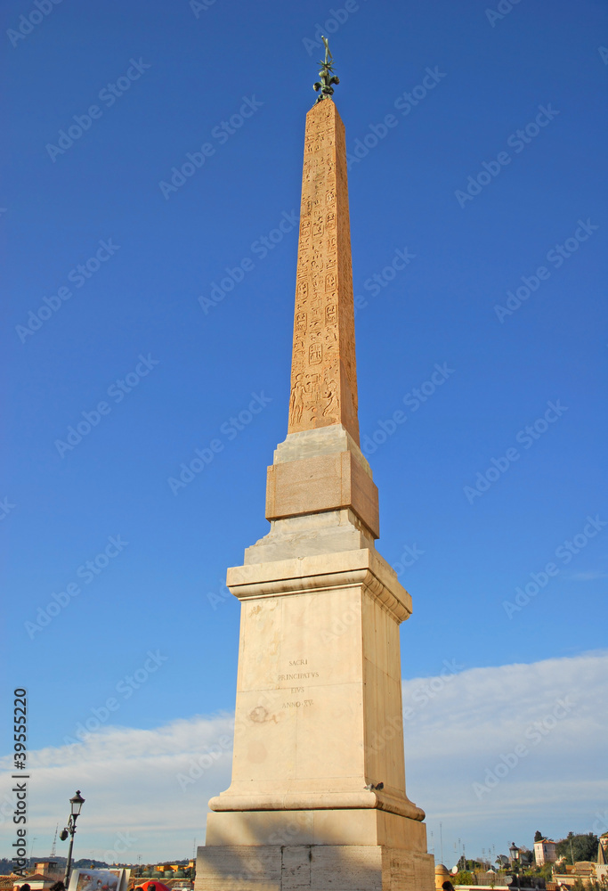 Roman obelisks Sallustiano at Trinita de Monti