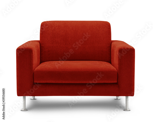 sofa seat isolated on white background