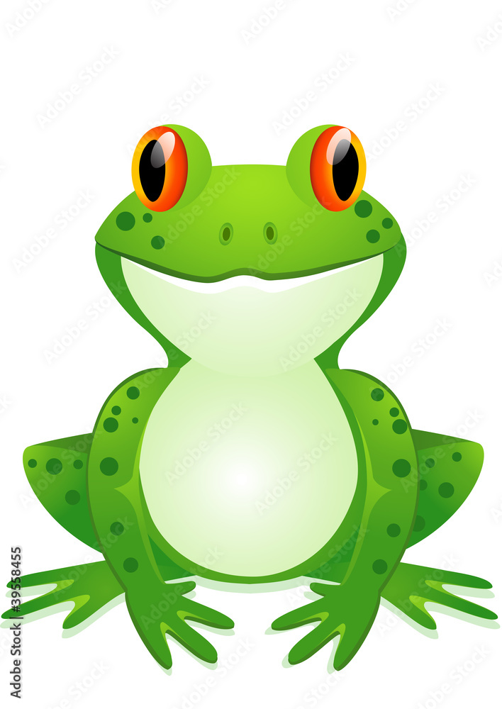 Fototapeta premium Funny toad cartoon
