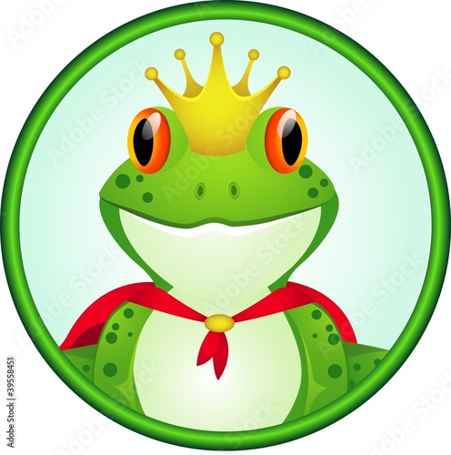 King of frog mascot vector de Stock | Adobe Stock