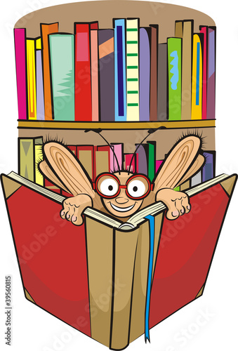bookworm and library