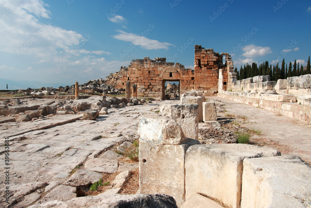 Ancient Hierapolis-Pamukkale. Turkey.