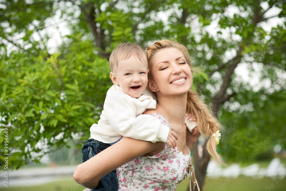 happy boy with mom happy boy with mom