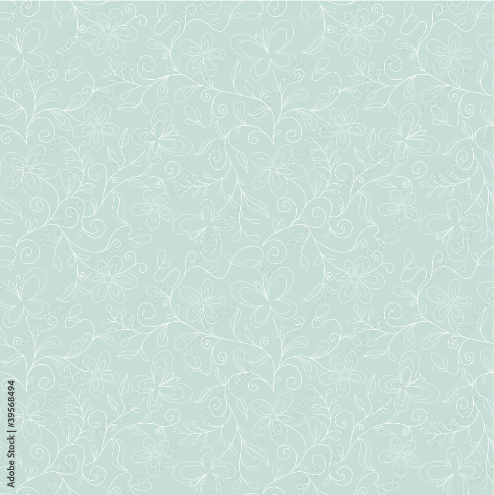 seamless floral background with butterfly seamless floral background with butterfly
