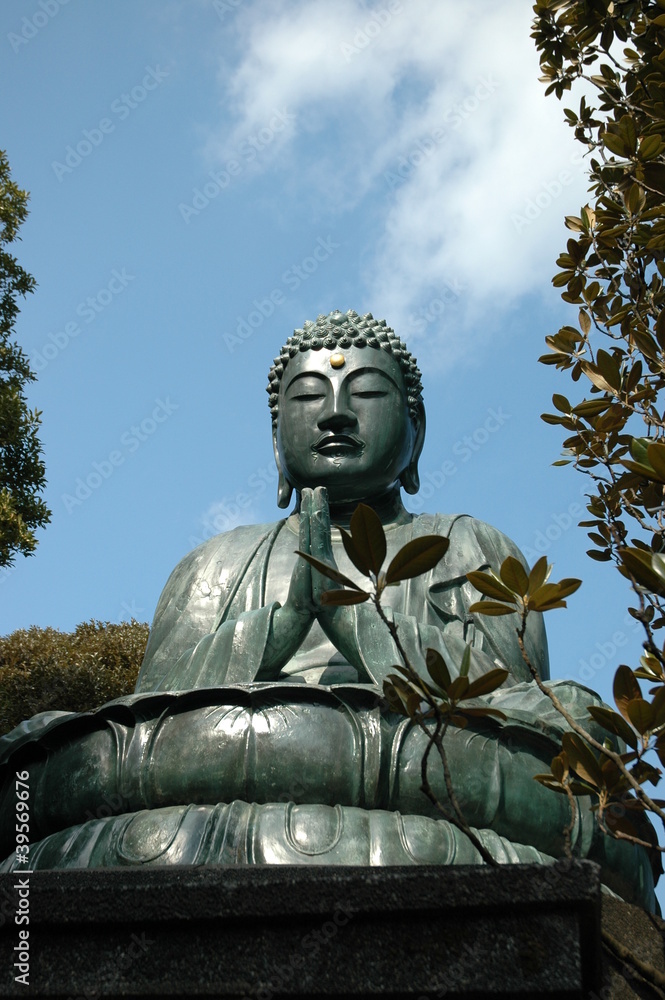 Obraz premium Buddha in the blue sky