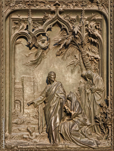 Milan - detail from main bronze gate