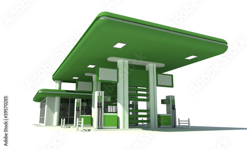 Tapety artystyczne gas station