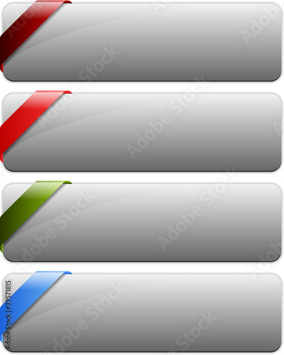 Free Download Web buttons with corners - GFXLoad