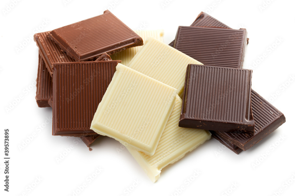 various chocolate bars various chocolate bars