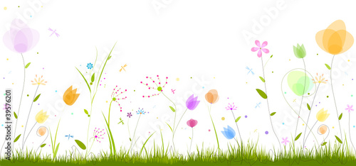 frise florale