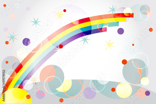 Multi-colored abstract background - a rainbow in the sky