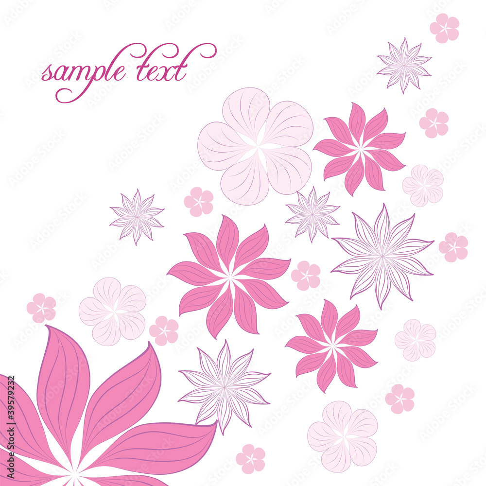 Obraz premium vector floral background