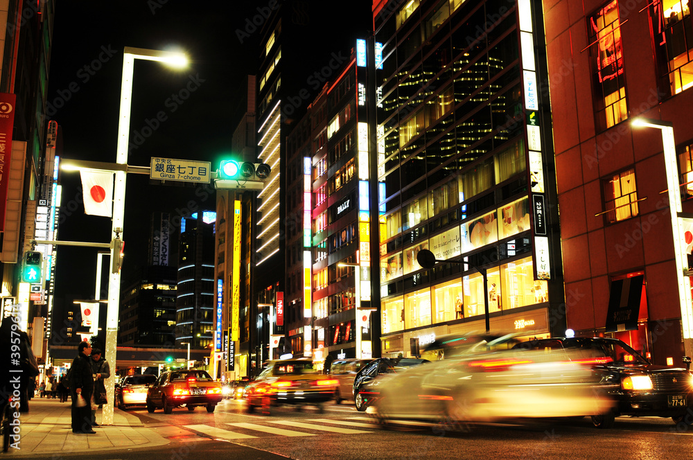 Fototapeta premium Tokio nocą