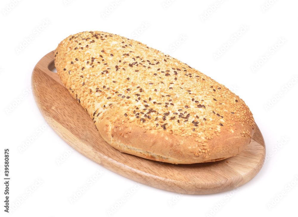 Bread loafs variety isolated on white background Bread loafs variety isolated on white background