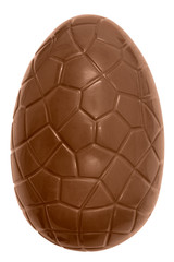 Chocolate easter egg isolated