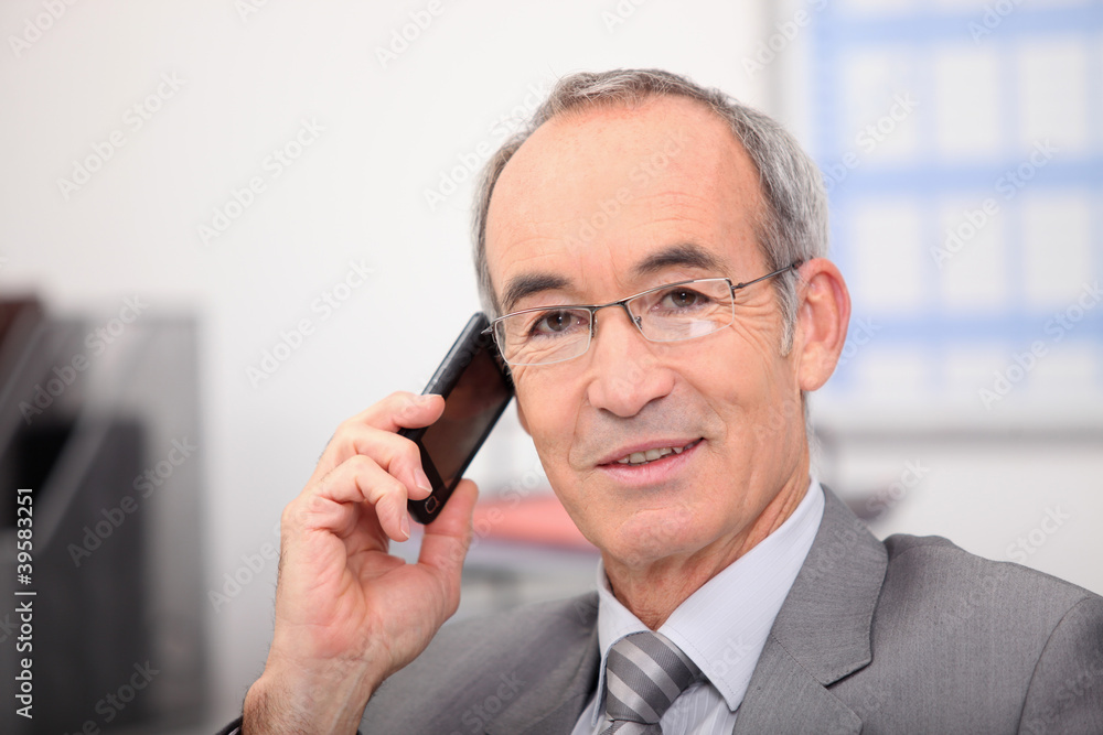 Man talking on the phone Man talking on the phone