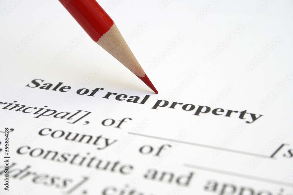 Sale of real property Sale of real property