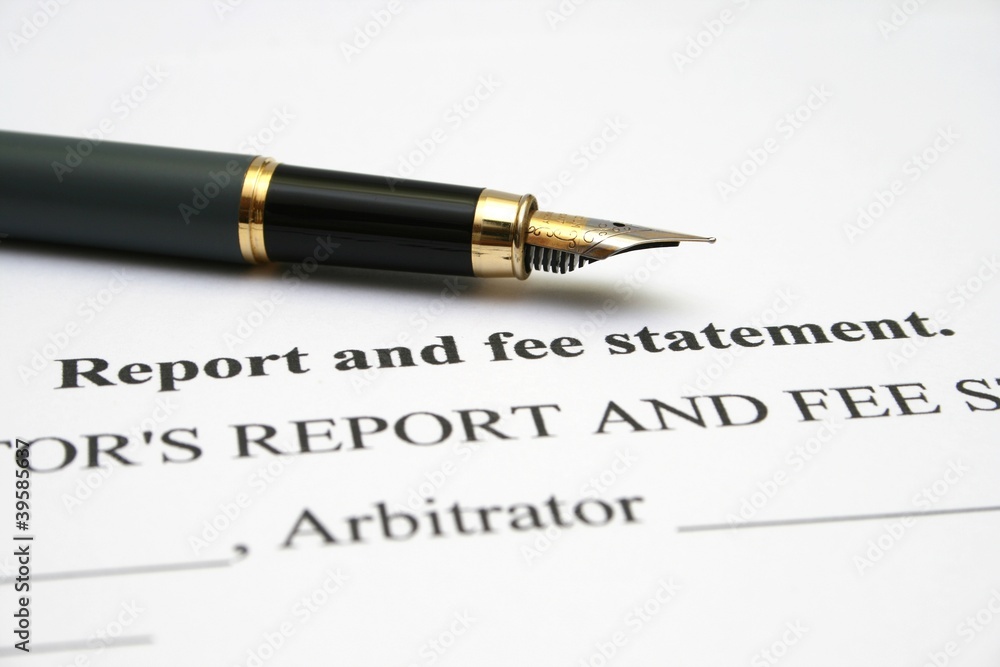 Fee statement Fee statement