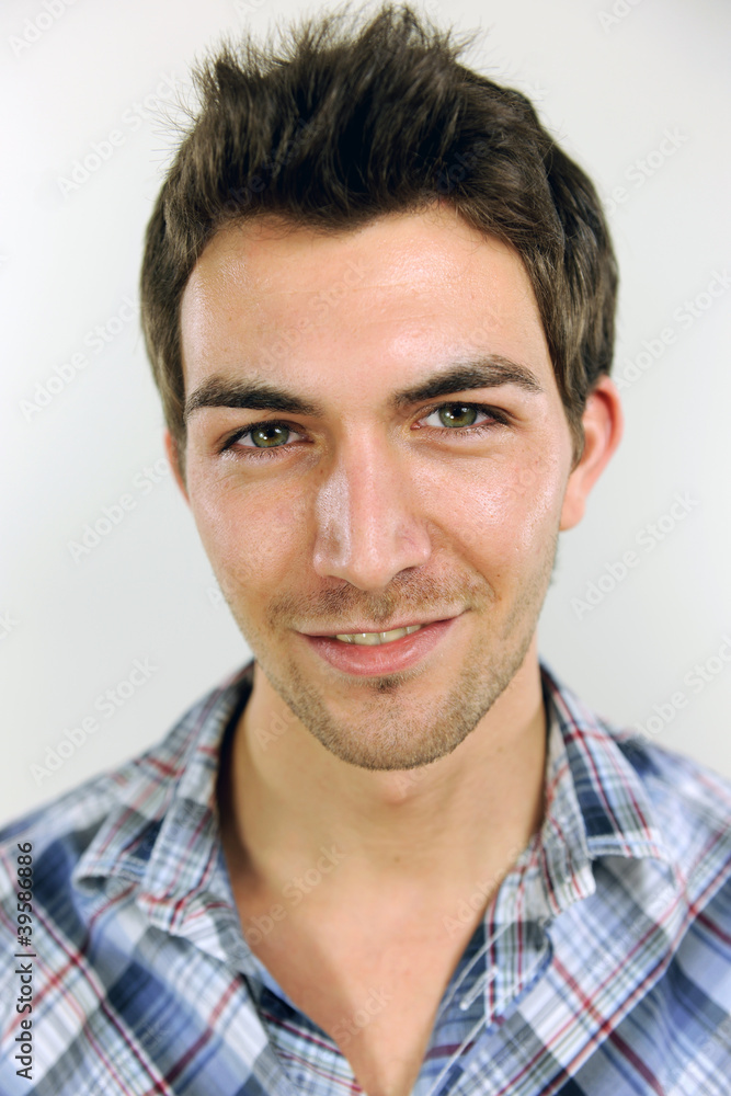 portrait of a young casual man portrait of a young casual man