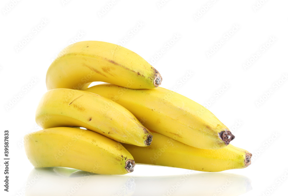 Bunch of bananas isolated on white Bunch of bananas isolated on white