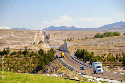 Road through the hils, Mexico