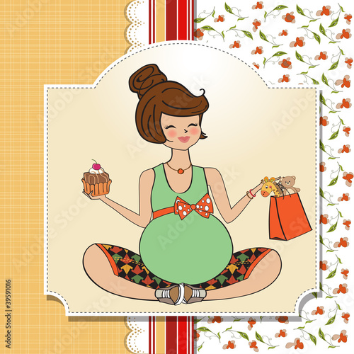 Beautiful pregnant woman