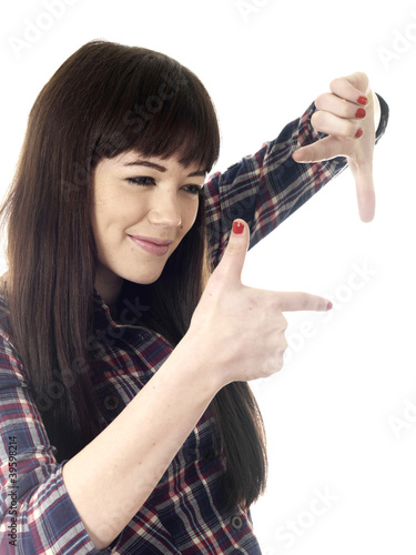 Young Woman Charades. Model Released