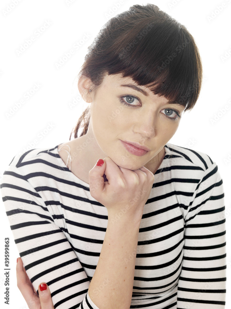 Young Woman Thinking. Model Released Young Woman Thinking. Model Released