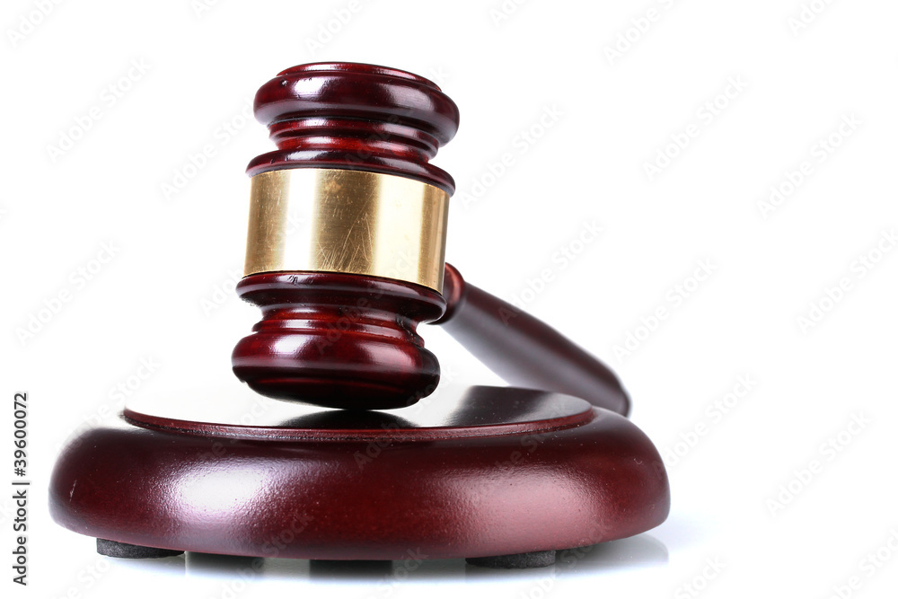 wooden gavel isolated on white wooden gavel isolated on white