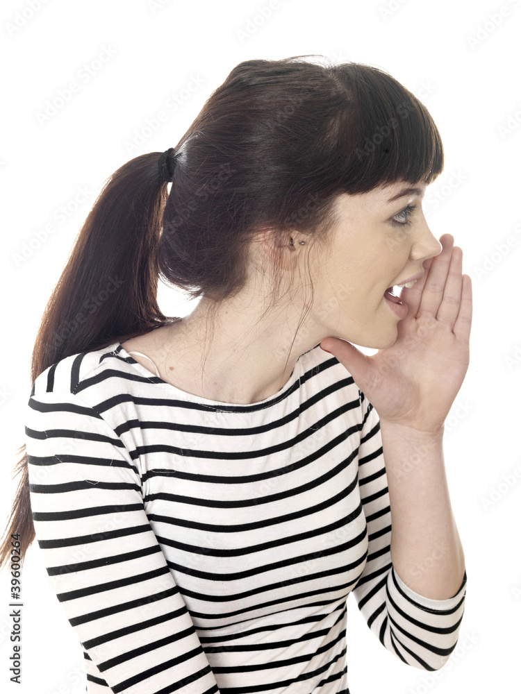 Young Woman Shouting. Model Released Young Woman Shouting. Model Released
