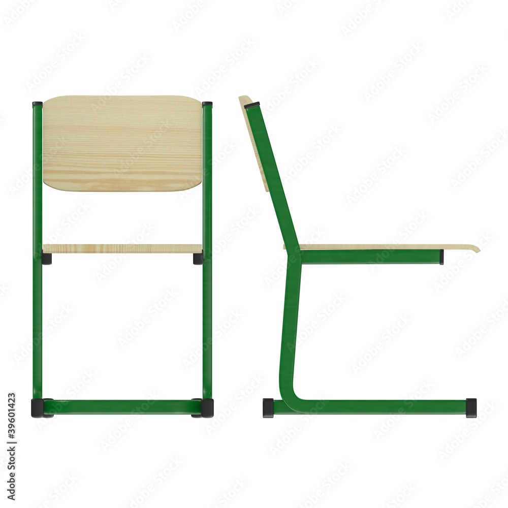 3d render of school chair 3d render of school chair