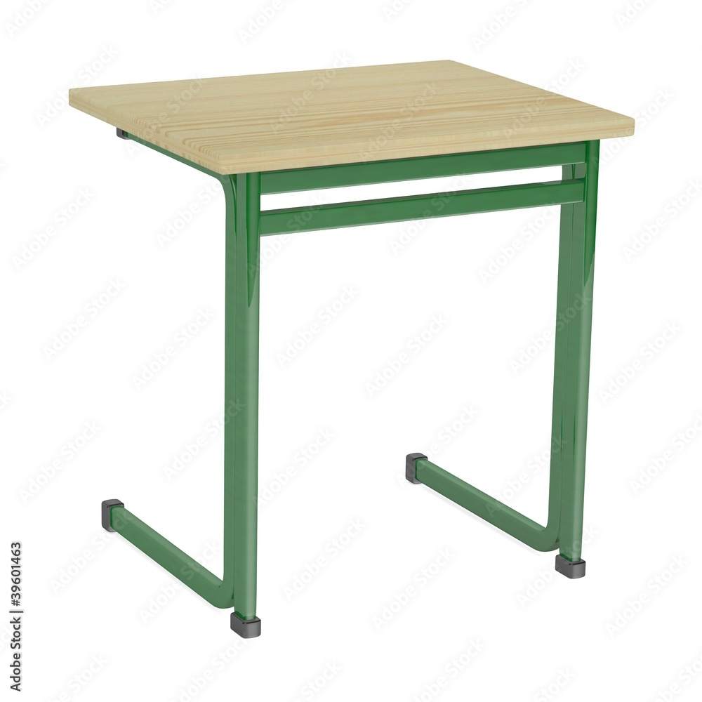 3d render of school table 3d render of school table